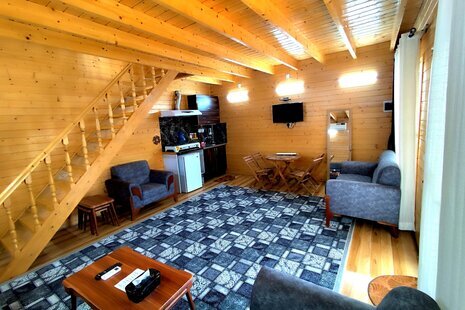 کلبه دوبلکس جکوزی دار تک خواب در سوادکوه