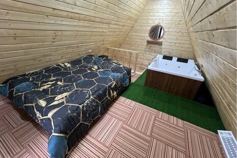 کلبه سوئیسی جنگلی جکوزی دار دوخواب شالما 1 در ماسال