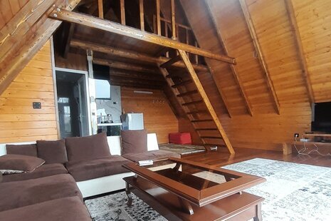 کلبه سوئیسی دوبلکس تکخواب مبله استخردار در ایزدشهر