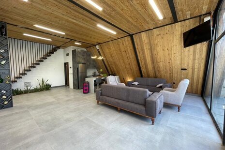 کلبه سوئیسی دوبلکس استخردار آرامش 1 در کردان