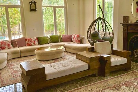 باغ ویلا دو خواب مبله استخردار آبگرم در شهریار