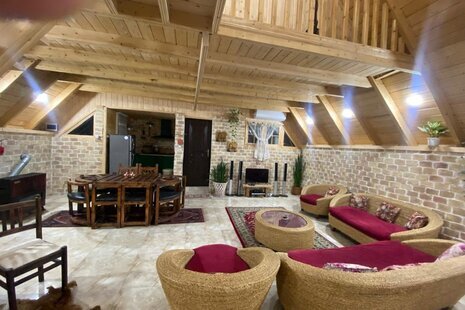 کلبه دوبلکس مبله دوخواب زنبق در رامسر