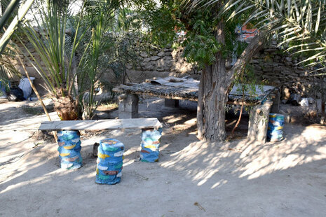 اتاق چوچ در اقامتگاه بومگردی در قشم