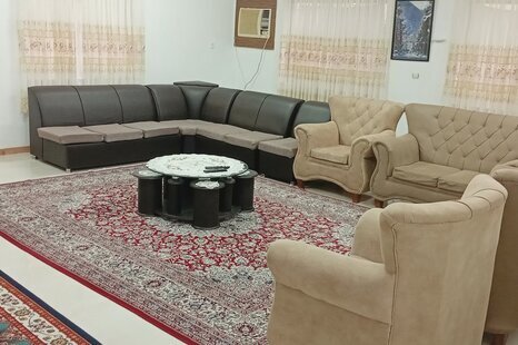 واحد مبله دوخواب در طبقه همکف ویلا در رامسر