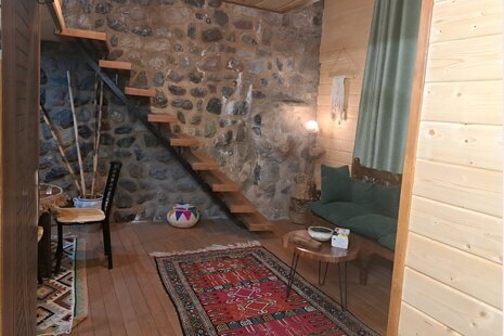 کلبه چوبی دوبلکس آرام در فشم