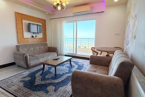 واحد تکخواب رو به دریا در هتل آپارتمان بابلسر