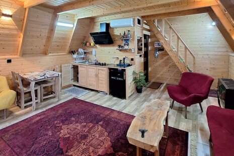 کلبه سوئیسی مبله تکخواب فرحان در بابل