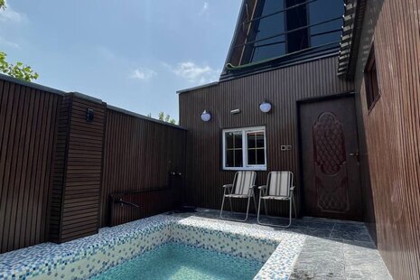 کلبه سوئیسی  استخردار سه خواب 2 در چمستان