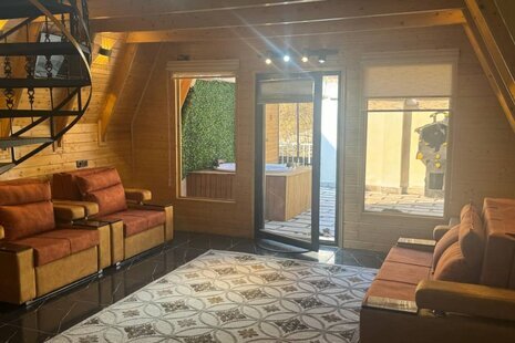 کلبه سوئیسی مبله دوخواب 4 در شیرگاه