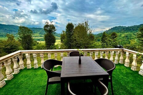 کلبه سوئیسی دوبلکس مبله دوخواب شیرزاد در شفت