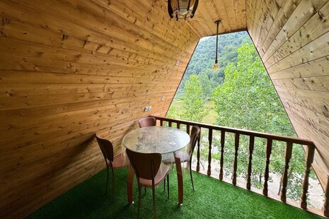 کلبه سوئیسی دوبلکس مبله تکخواب شاهین در شیرگاه