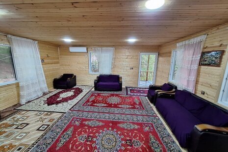 واحد مبله دوخواب در طبقه اول ویلا در ماسال