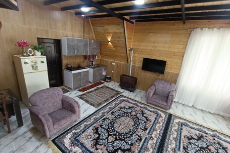 کلبه سوئیسی مبله دوخواب ونوس در ماسال