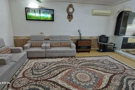 آپارتمان مبله دو خواب طبقه همکف در جنگل گلستان دشت