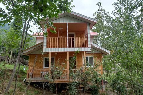 کلبه چوبی سه خواب دموکرات دو طبقه در ماسال