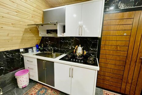 کلبه سوئیسی دوبلکس استخردار دوخواب در زیرآب