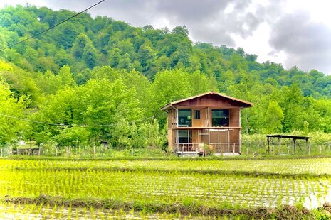 کلبه دوبلکس چوبی جنگلی تکخواب در تالش