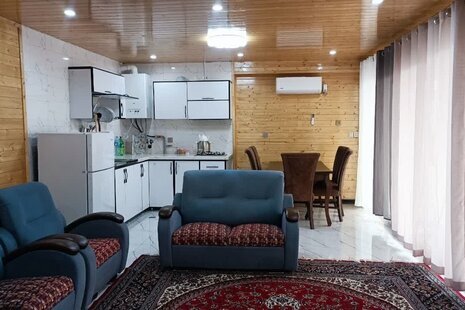 کلبه چوبی مبله تکخواب آوای نجیب در شیرگاه