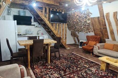 کلبه سوئیسی دوبلکس تک خواب L قرمز در دیلمان