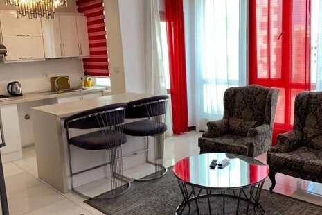 آپارتمان مبله تکخواب طبقه 6 دید دریا در دهکده ساحلی