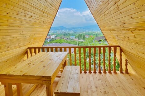 کلبه دوبلکس سوئیسی  چوبی بهشت پدری در سوادکوه