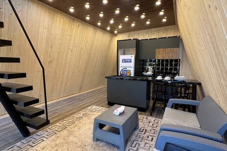 کلبه سوئیسی استخردار سه خواب جنگلی در چمستان