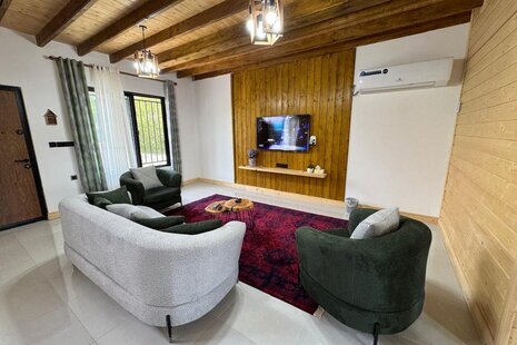 کلبه دوبلکس جکوزی دار دوخواب باغ پدربزرگ در