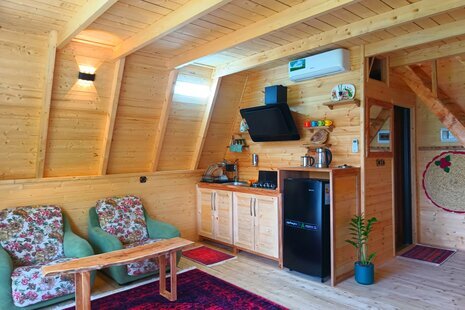 کلبه سوئیسی مبله تک خواب تینار در بابل