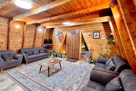 کلبه سوئدی دوبلکس تکخواب نیما در شیرگاه