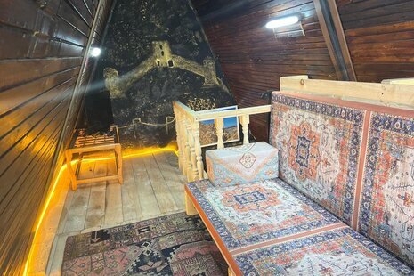 کلبه سوئیسی تکخواب قلعه در سوادکوه