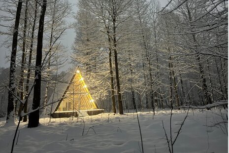 کلبه سوئیسی مبله دوبلکس دو خواب در کلاردشت