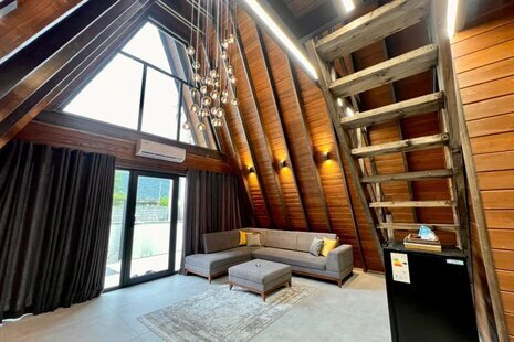 کلبه سوئیسی استخردار دوبلکس دوخواب آوان در چالوس