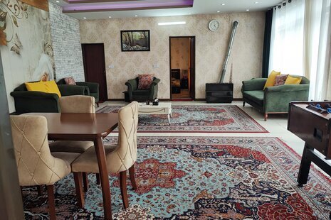 خانه ویلایی دو خواب استخردار آبگرم آرامیس در ساوجبلاغ