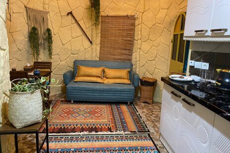 اتاق بامبو در اقامتگاه بومگردی بندر انزلی