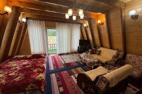 کلبه سوئیسی استخردار دوبلکس تکخواب در بابل
