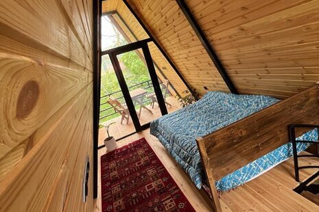 کلبه سوئیسی دوبلکس مبله تکخواب در رودبار