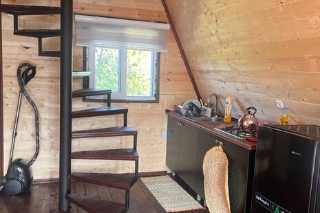 کلبه سوئیسی دوبلکس تکخواب در چابکسر