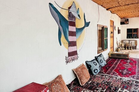 اتاق ناخدا یوسف در اقامتگاه بومگردی کنگان