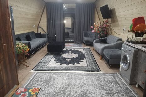 کلبه سوئیسی دوبلکس دوخواب جکوزی دار ساسان در چالوس