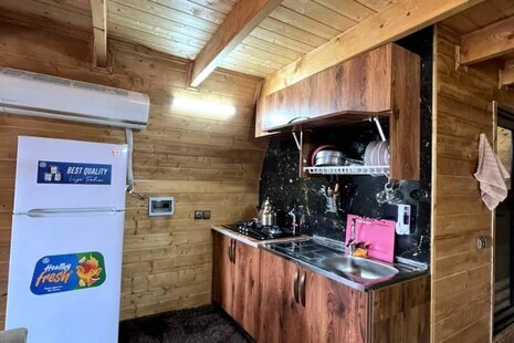 کلبه چوبی تریپلکس دوخواب در سوادکوه