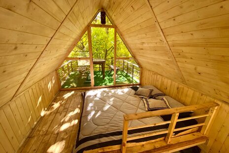 کلبه چوبی سوئیسی تکخواب در فیروزکوه