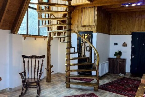 کلبه سوئیسی دو خواب مبله در رامسر