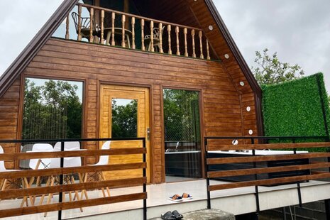 کلبه سوئیسی دوبلکس جکوزی دار تکخواب در بابل