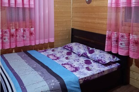 کلبه چوبی دوبلکس دو خواب چشمه در روستا ورمیه ماسال