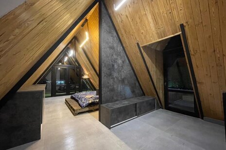 کلبه سوئیسی دوبلکس استخردار آرامش 1 در کردان