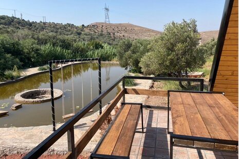 کلبه سوئیسی دوبلکس تکخواب در منجیل