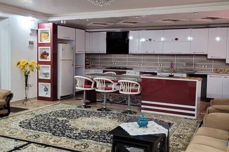 واحد مبله دوخواب در طبقه همکف ویلا شمشاد در ماسال
