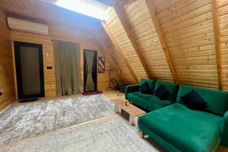 کلبه سوئیسی دوبلکس تکخواب کچاکومه واحد جان کومه در رشت