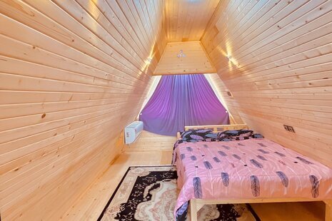 کلبه دوبلکس سوئیسی  چوبی بهشت پدری در سوادکوه