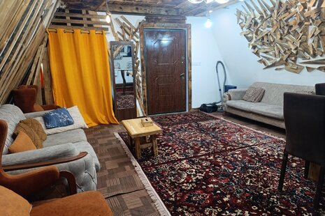 کلبه سوئیسی دوبلکس تک خواب L قرمز در دیلمان